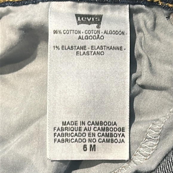 Levi’s 515 Bootcut Midrise Jeans Women’s Dark Wash Denim - Picture 11 of 15